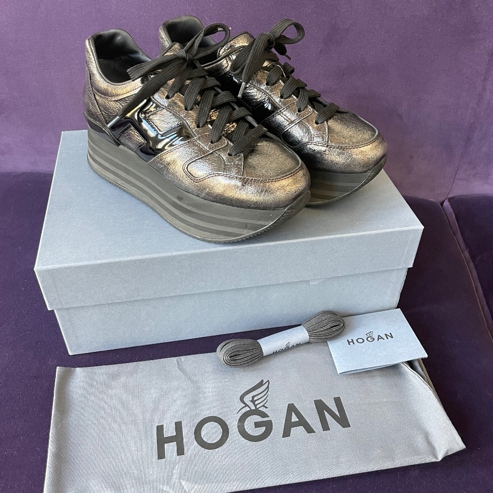 Hogan platform sneakers, size 38.